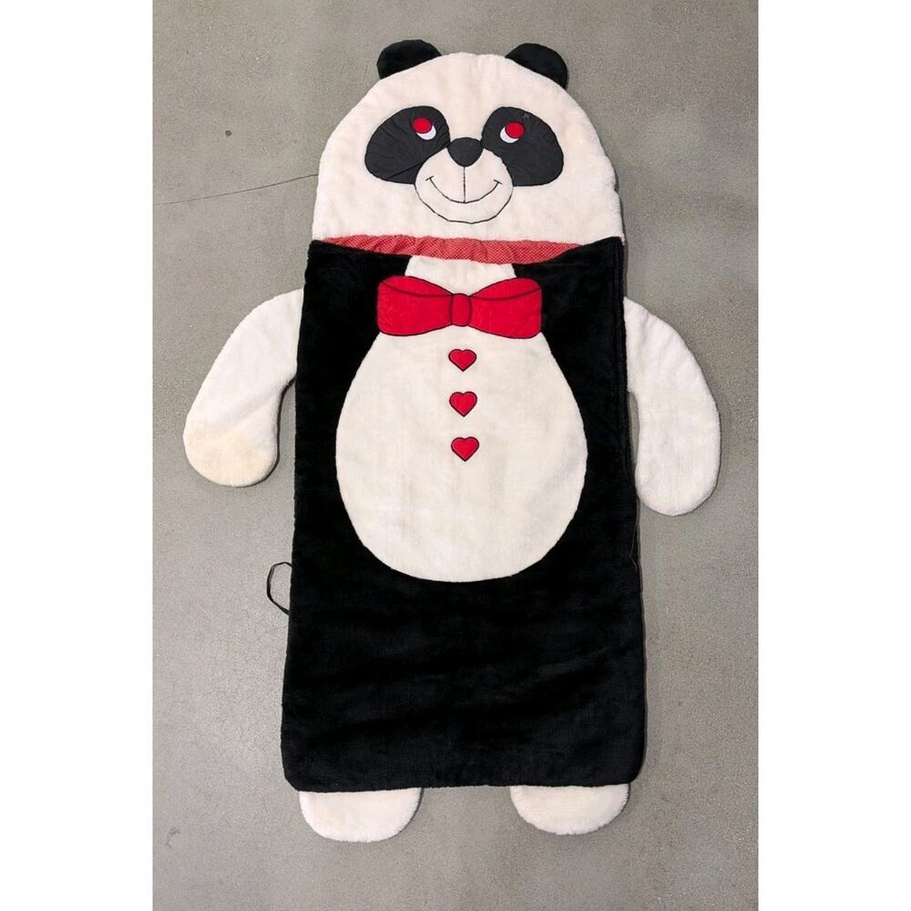 Vintage Crown Crafts Pillow Buddies Bag Panda Children's Sleeping Bag